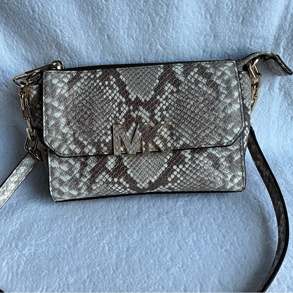 Michael Michael Kors Snake Embossed Crossbody Bag - Picture 4 of 6